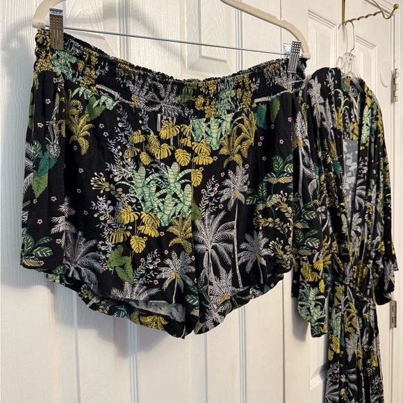 Soma Botanical Print Kimono Robe - Picture 5 of 7